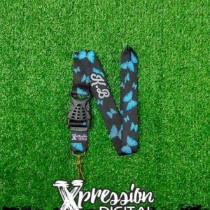 Lanyard Mariposas azules