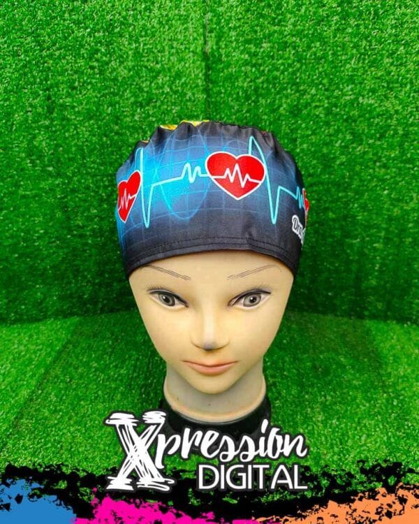 Corazones con ondas azules
