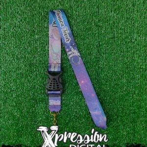 Lanyard astronauta en la galaxia